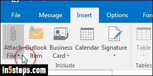 Email a picture from Microsoft Outlook - Step 2