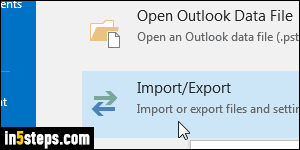 Import Hotmail contacts to Outlook - Step 3