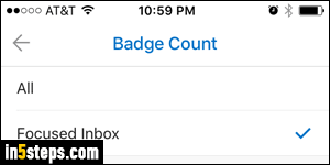 Show all inbox emails in Mobile Outlook - Step 4