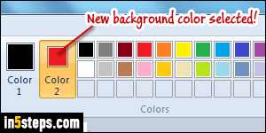 Change color in MS Paint - Step 2