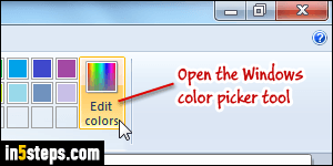Change color in MS Paint - Step 3