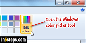 Change color in MS Paint (foreground / background fill)