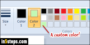Change color in MS Paint - Step 5