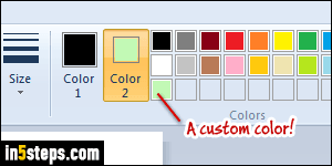 color 2 in ms paint