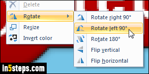 Rotate / flip image in Paint - Step 2