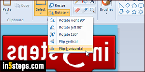 Rotate / flip image in Paint - Step 5