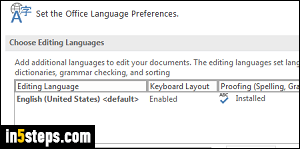 Add a language to Microsoft Word - Step 3