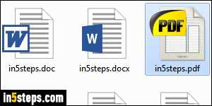 Save as PDF from Microsoft Word - Step 1