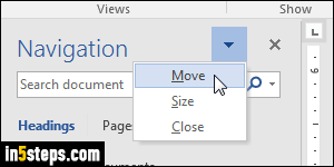 View document outline in MS Word - Step 3