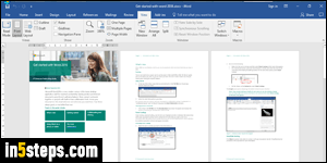 Zoom in / zoom out in Microsoft Word - Step 1