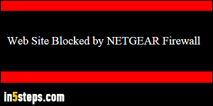 Block websites with Netgear router - Step 1