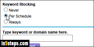 Block websites with Netgear router - Step 4