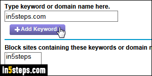 Block websites with Netgear router - Step 5