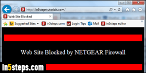 Block websites with Netgear router - Step 6