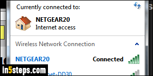 Change network name in Netgear router - Step 1