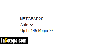 Change network name in Netgear router - Step 5