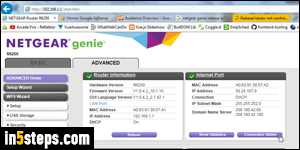 Renew / release Netgear IP address - Step 1