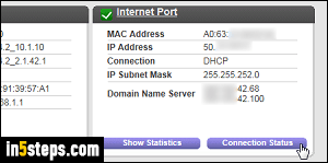 Renew / release Netgear IP address - Step 3