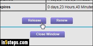 Renew / release Netgear IP address - Step 4