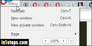 Change default download folder in Opera - Step 2