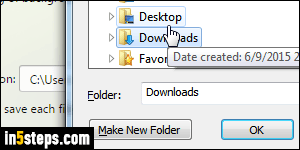 Change default download folder in Opera - Step 4