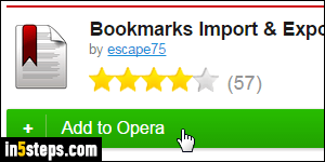 Export Opera bookmarks to HTML - Step 3