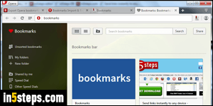 Import Chrome bookmarks to Opera - Step 1