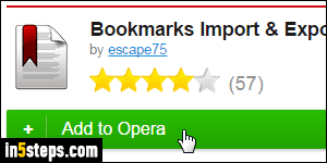 Import Chrome bookmarks to Opera - Step 2