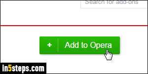 Install an extension in Opera - Step 4