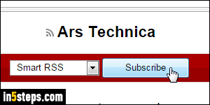 Read RSS feeds in Opera - Step 5