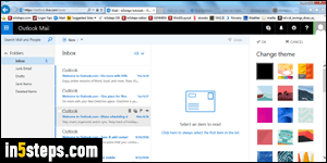 Change theme in Outlook Mail - Step 4