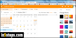 Change theme in Outlook Mail - Step 5