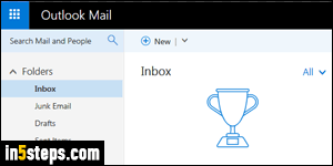 Create an Outlook email account - Step 1