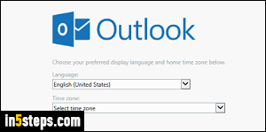 Create an Outlook email account - Step 5