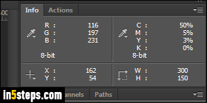 Find largest layer in Photoshop - Step 2