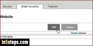 Create new email account in Rackspace - Step 2