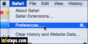 Change Safari default download location - Step 2