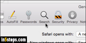 Change search engine in Safari - Step 3