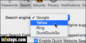 Change search engine in Safari - Step 4