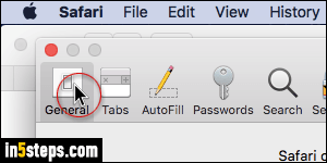 Set multiple tabs as homepage in Safari - Step 3
