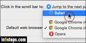 Set Safari as default browser - Step 4