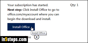 Buy Office 2016 / 365 after trial expires - Step 5
