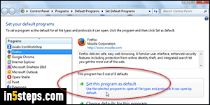 Change default browser in Windows 7 - Step 4