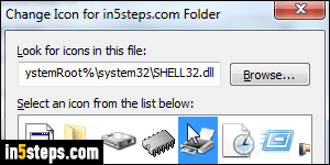 Change folder icon in Windows 7 - Step 3