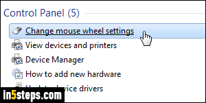 Change mouse wheel scroll speed - Step 2