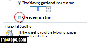 Change mouse wheel scroll speed - Step 4