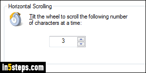 Change mouse wheel scroll speed - Step 5