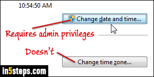 Change time (zone) in Windows 7/8 - Step 2