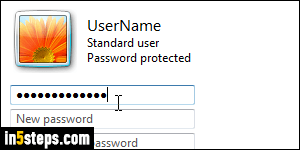 Change Windows 7 password - Step 4