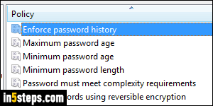Change Windows 7 password - Step 6